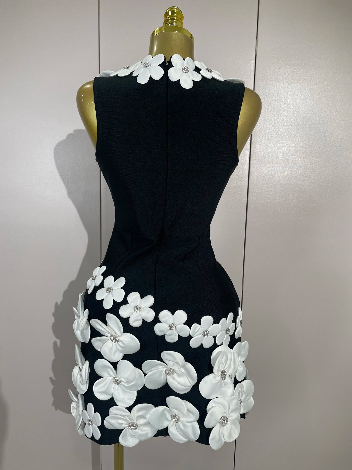 Crystal Bloom Bandage Dress
