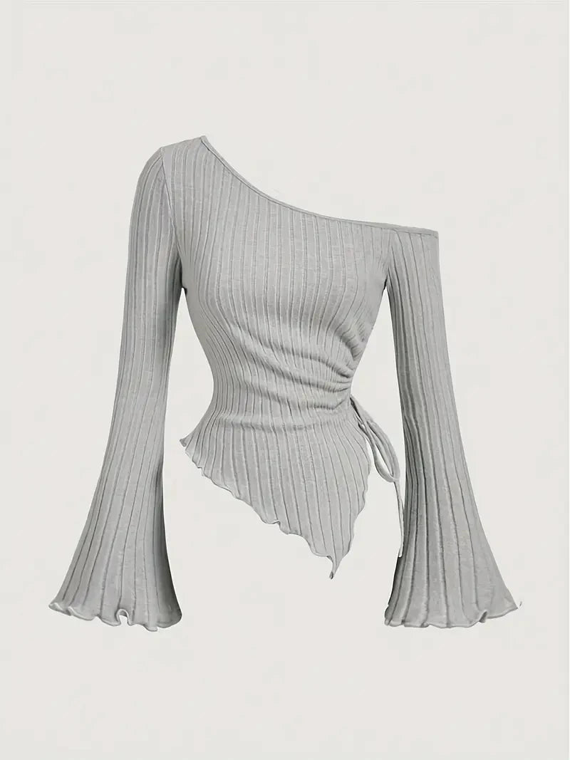 Asymmetrical Off-Shoulder Top