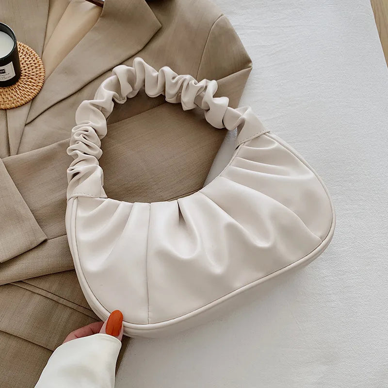 Pleated Cloud Shoulder Bag