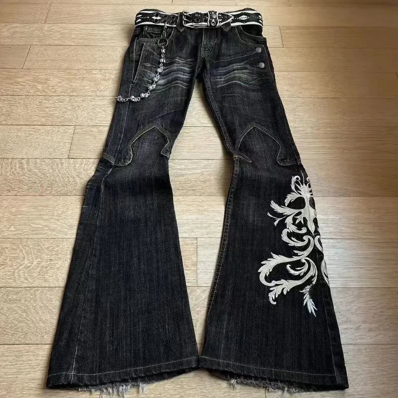 Y2K Double Waist Flare Jeans