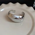 Twisted Geometric Open Bangle