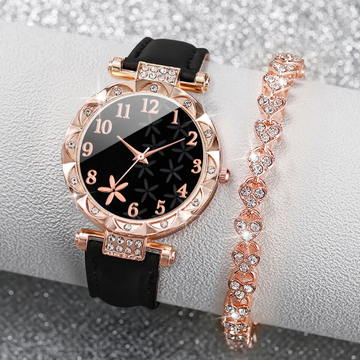 2PCS/Set Women Watches