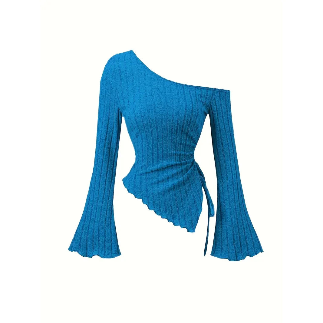 Asymmetrical Off-Shoulder Top