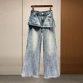 Y2K Two-Piece Wide Leg Jeans