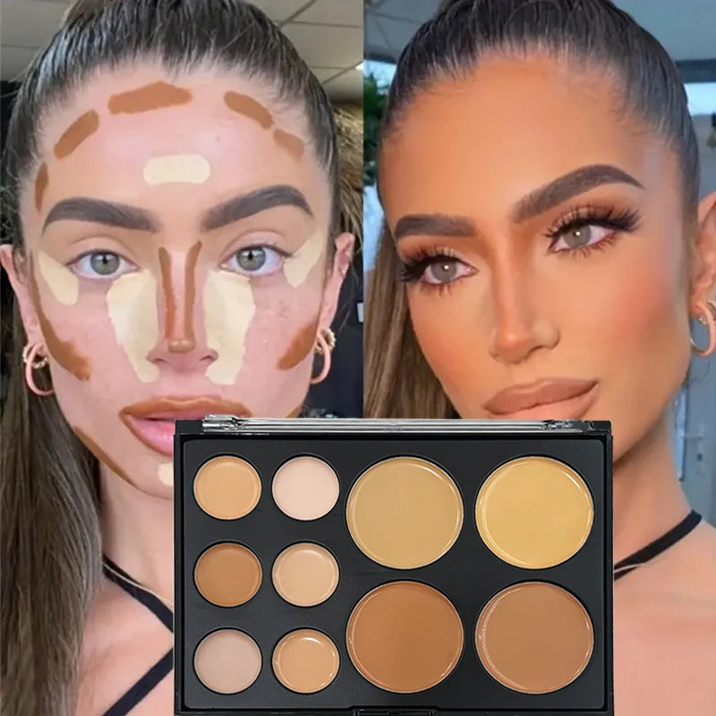 10-Color Concealer & Contour Palette