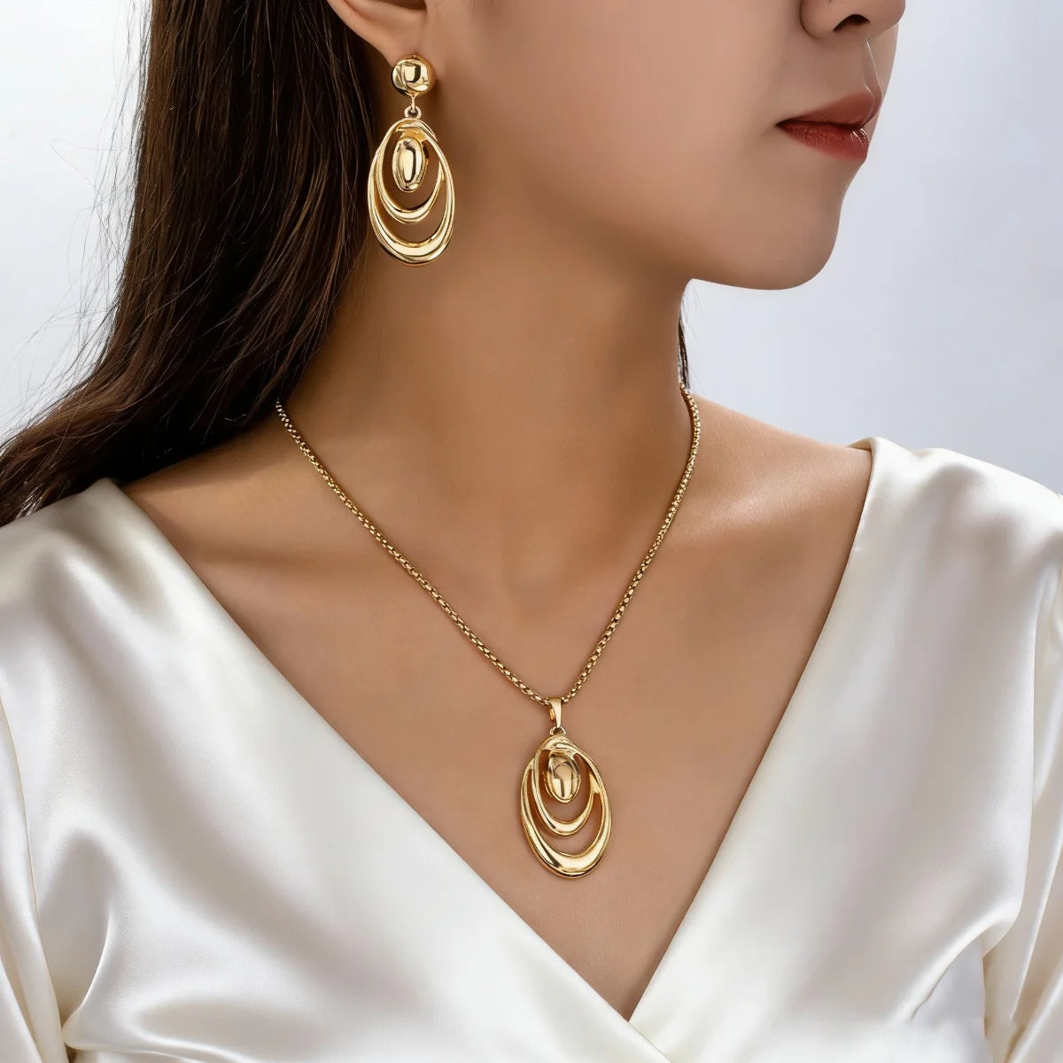 Minimalist Water Drop Jewelry Set