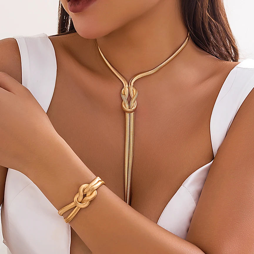 2-Piece Snake Chain Jewelry Set
